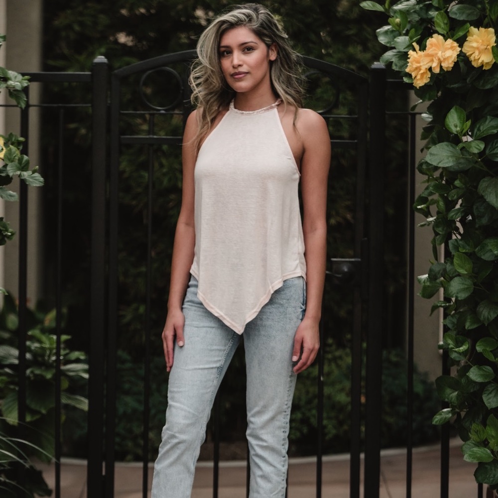 Light Pink sleeveless blouse